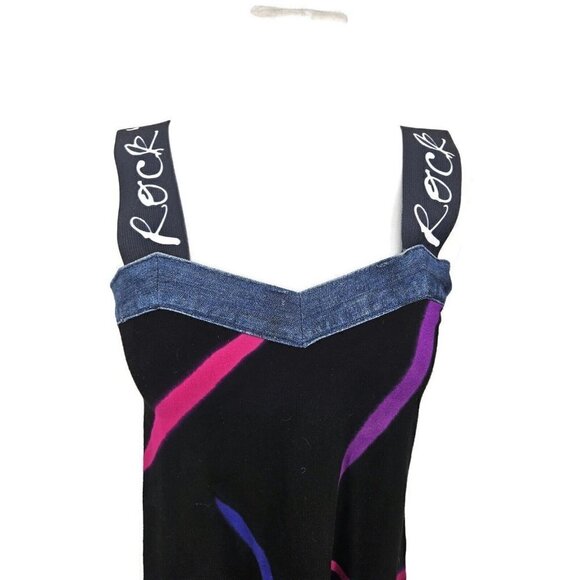 Rock N Karma Mini Dress Womens XS Black Sleeveless - Picture 2 of 8